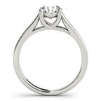 Round Trellis Solitaire Engagement Ring