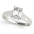 Emerald Cut Diamond Solitaire Trellis Engagement Ring – 1 CT