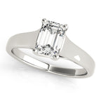 Emerald Cut Diamond Solitaire Trellis Engagement Ring – 1 CT
