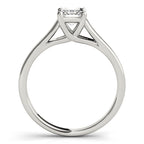 Emerald Cut Diamond Solitaire Trellis Engagement Ring – 1 CT