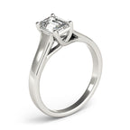 Emerald Cut Diamond Solitaire Trellis Engagement Ring – 1 CT