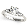 Baguette Trellis Diamond Engagement Ring Semi Mount