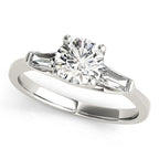 Baguette Trellis Diamond Engagement Ring Semi Mount