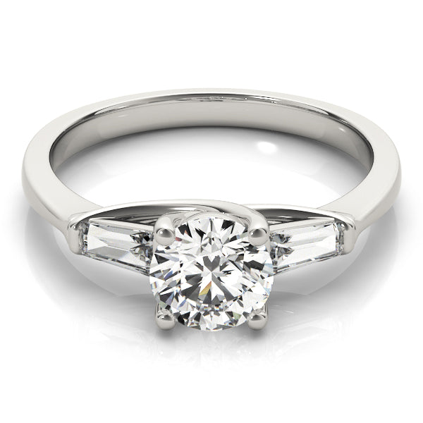 Baguette Trellis Diamond Engagement Ring Semi Mount