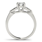 Baguette Trellis Diamond Engagement Ring Semi Mount