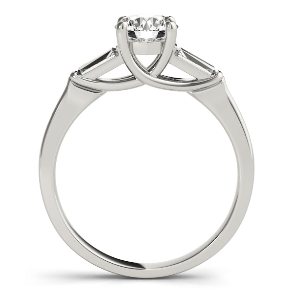 Baguette Trellis Diamond Engagement Ring Semi Mount