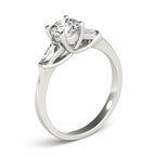Baguette Trellis Diamond Engagement Ring Semi Mount