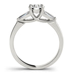 Fancy Shape Baguette Diamond Engagement Ring Semi Mount