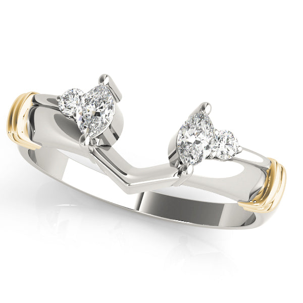 Diamond Wrap Insert Engagement Ring Band
