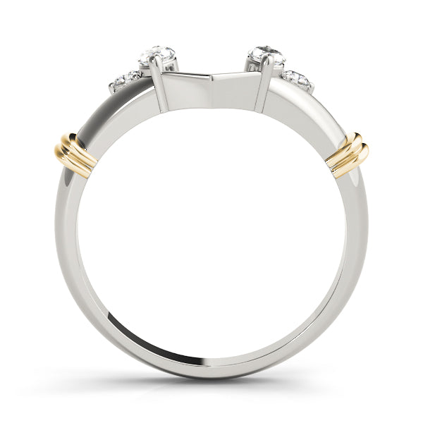 Diamond Wrap Insert Engagement Ring Band