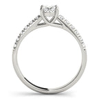 Oval Trellis U-Prong Single Row Engagement Ring 5x3mm
