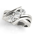 Three Stone Round Diamond Engagement Ring