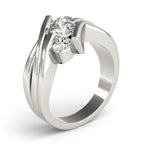 Three Stone Round Diamond Engagement Ring