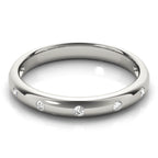 Bezel Set Stackable Diamond Fashion Band