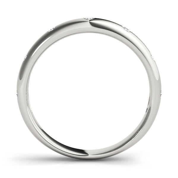 Bezel Set Stackable Diamond Fashion Band