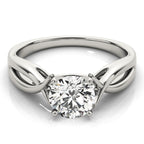 Twisted Shank Solitaire Engagement Ring