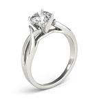 Twisted Shank Solitaire Engagement Ring