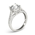 Cushion Cut Halo Engagement Ring
