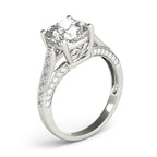 Cushion Cut Halo Engagement Ring