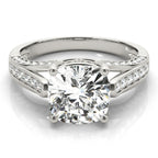 Cushion Cut Halo Engagement Ring