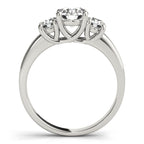 3 Stone Trellis Diamond Engagement Ring
