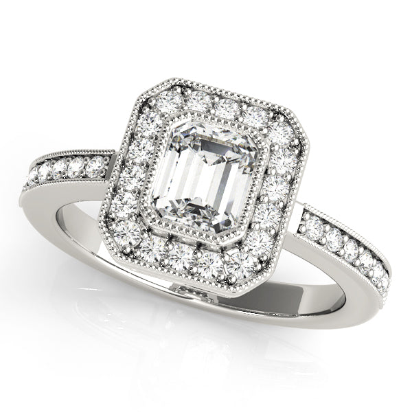 Halo Square Engagement Ring