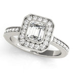 Halo Square Engagement Ring