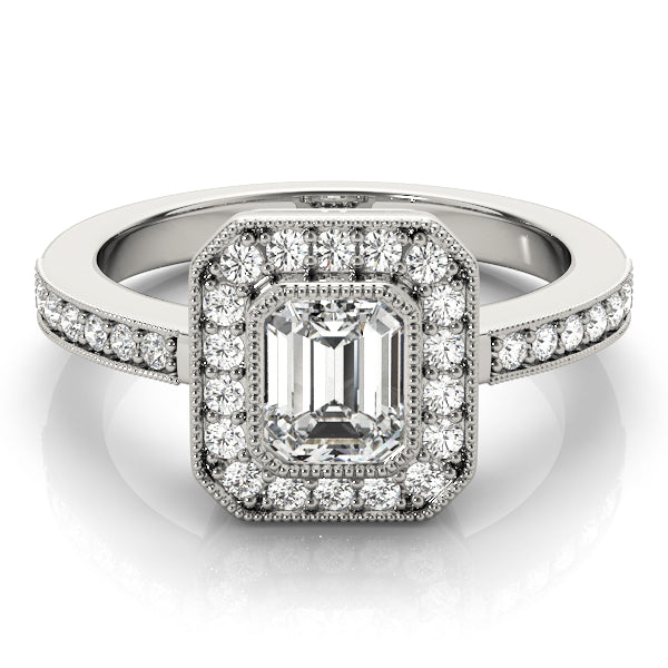 Halo Square Engagement Ring