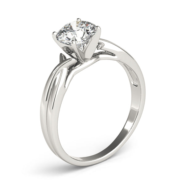 Twisted Diamond Engagement Ring Setting
