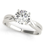 Twisted Diamond Engagement Ring Setting