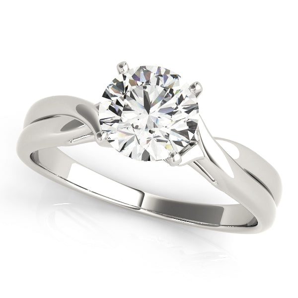 Twisted Diamond Engagement Ring Setting