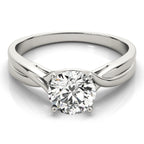 Twisted Diamond Engagement Ring Setting