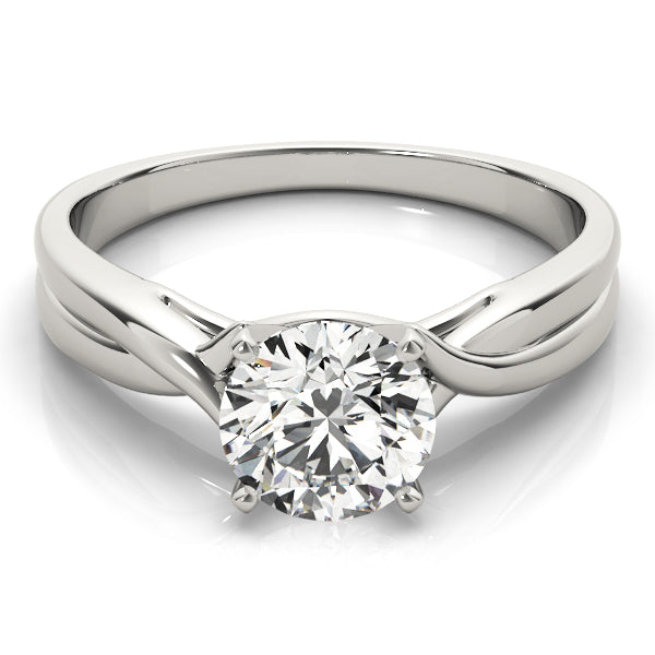 Twisted Diamond Engagement Ring Setting