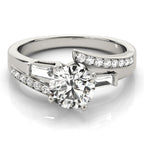 Fancy Shape Bague Engagement Ring – Semi-Mount