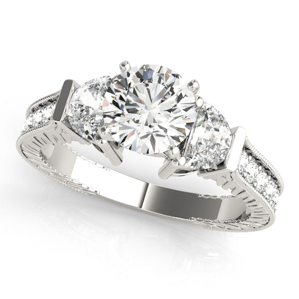 Fancy Shape Halo Engagement Ring