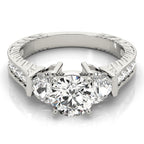 Fancy Shape Halo Engagement Ring
