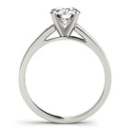 Single Row Channel Set Engagement Ring – Semi-Mount ½ CT