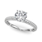 Pavé Diamond Engagement Ring Semi Mount