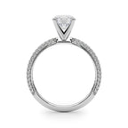 Pavé Diamond Engagement Ring Semi Mount