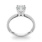 Pavé Diamond Engagement Ring Semi Mount