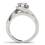 Solitaire Bypass Engagement Ring