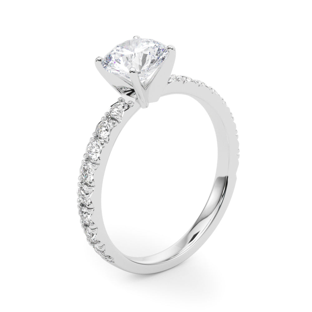 2 Carat Round Cut Diamond Engagement Ring Semi-Mount