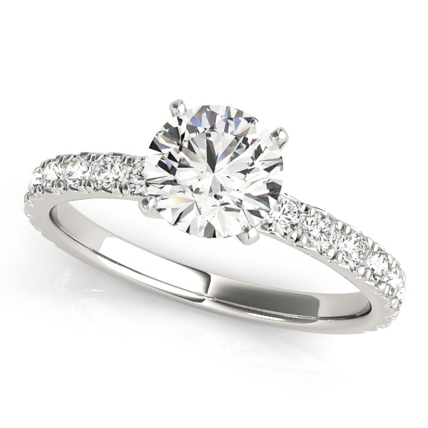2 Carat Round Cut Diamond Engagement Ring Semi-Mount