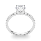 2 Carat Round Cut Diamond Engagement Ring Semi-Mount