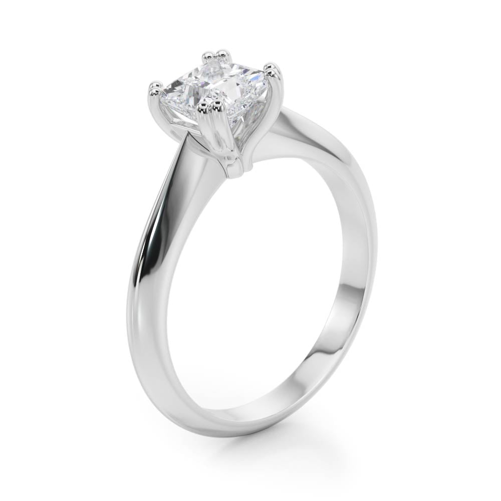 Double Prong Cushion Cut Engagement Ring