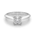 Double Prong Cushion Cut Engagement Ring