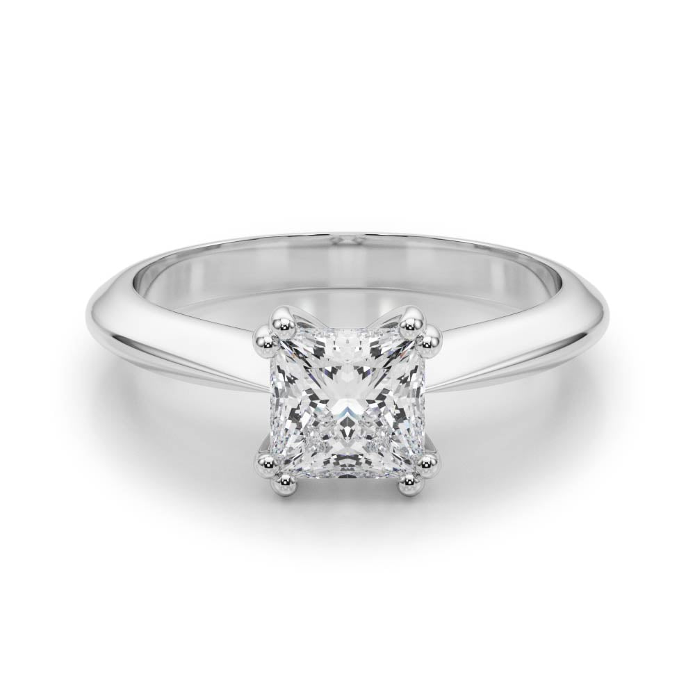 Double Prong Cushion Cut Engagement Ring