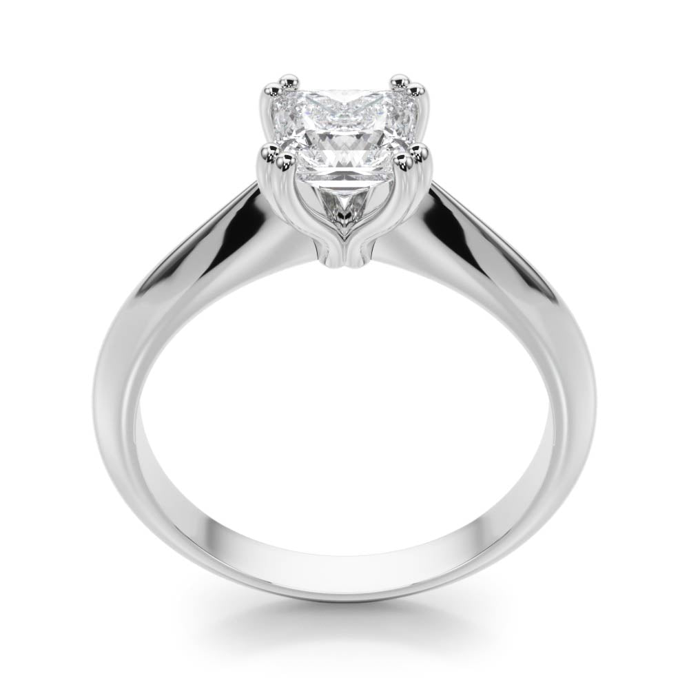 Double Prong Cushion Cut Engagement Ring