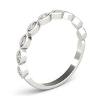 Marquise Shape Diamond Stackable Band