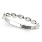 Marquise Shape Diamond Stackable Band
